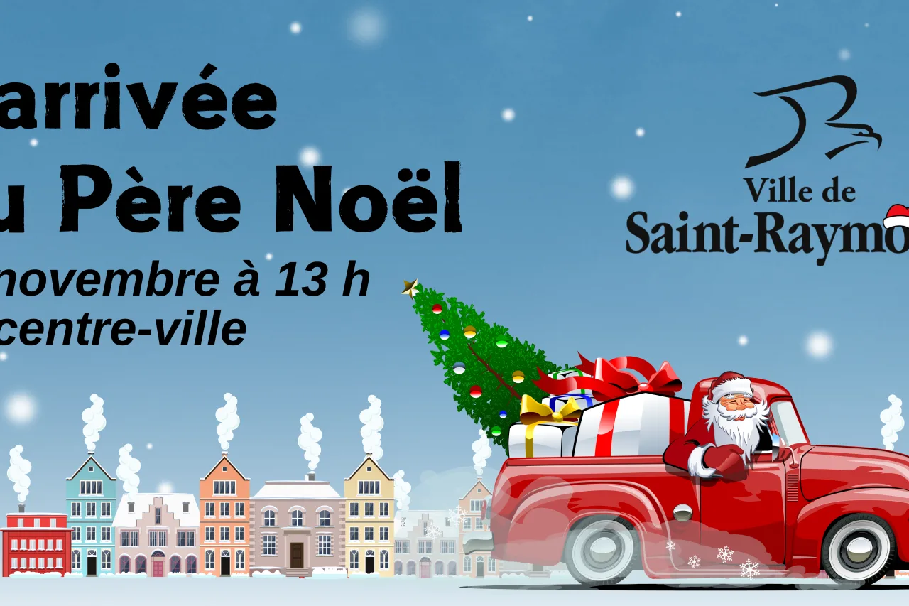 Affiche 4 X8 Visite pere Noel 2024