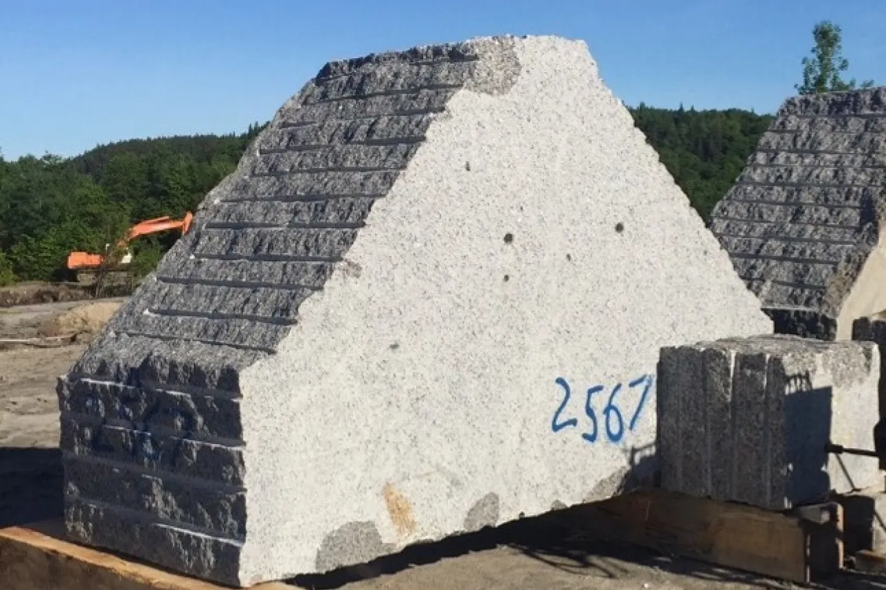 Exemple de bloc de granite