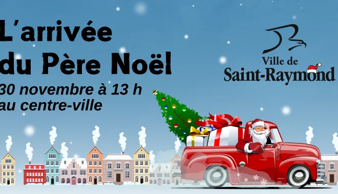 Affiche 4 X8 Visite pere Noel 2024